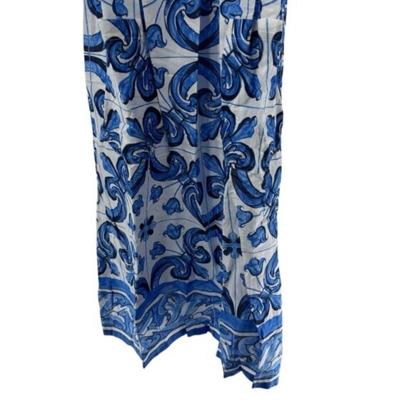 Tuckernuck Beach NEW Majolica Tile Tie Shoulder Tilly Caftan Maxi Dress Size M - Picture 5 of 10